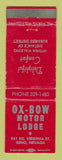 Matchbook Cover - Ox Bow Motor Lodge Reno NV WEAR