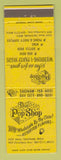Matchbook Cover - The Pop Shop Soda Beer Bay City MI