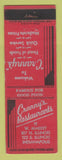 Matchbook Cover - Cranny's Restaurant Indianapolis IN WEAR