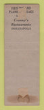 Matchbook Cover - Cranny's Restaurant Indianapolis IN WEAR