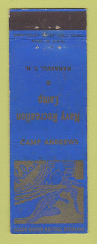 Matchbook Cover - Navy Recreation Camp Andrews Nanakuli TH Hawaii girlie