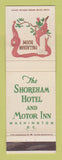 Matchbook Cover - Shoreham Motel Washington DC Palladian Room WEAR