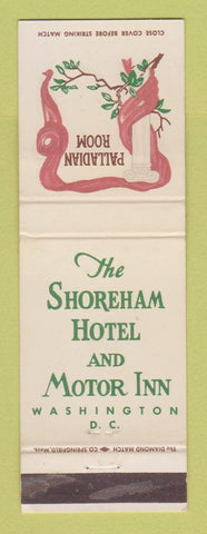 Matchbook Cover - Shoreham Motel Washington DC Palladian Room WEAR