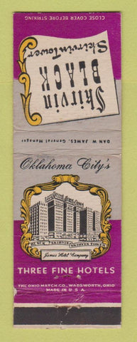Matchbook Cover - Skirvin Black Hotel Oklahoma City OK WEAR