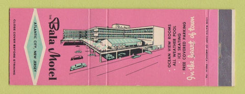 Matchbook Cover - Bala Motel Atlantic City NJ