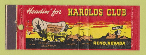 Matchbook Cover - Harolds Club Casino Reno NV Full Length