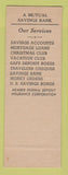 Matchbook Cover - New Brunswick Savings Bank WEAR