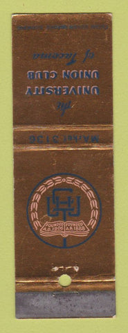 Matchbook Cover - University Union Club of Tacoma WA WEAR