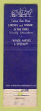 Matchbook Cover - University Union Club of Tacoma WA WEAR
