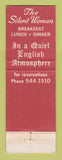 Matchbook Cover - The Silent Woman girlie San Luis Obispo CA WEAR