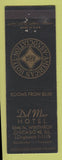 Matchbook Cover - Del Mar Hotel Chicago IL