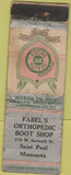 Matchbook Cover - Fabel's Orthapedic Boot Shop St Paul MN POOR