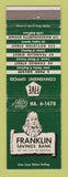 Matchbook Cover - Franklin Savings Bank Boston MA