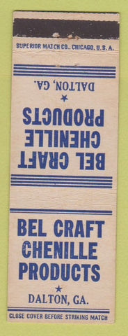 Matchbook Cover - Bel Craft Chenille Products Dalton GA
