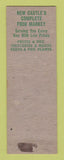 Matchbook Cover - 11th ST Super Market New Castle IN
