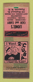 Matchbook Cover - Lionel's Cash and Carry Store Plymouth NH