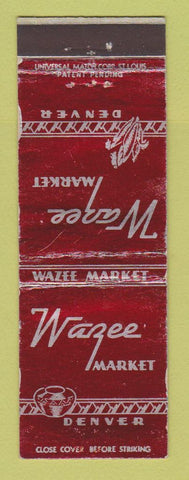 Matchbook Cover - Wazee Market Denver Colorado WEAR