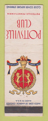 Matchbook Cover - Pottsville Club PA WEAR