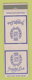 Matchbook Cover - Noonday Club St Louis MO WEAR