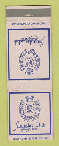 Matchbook Cover - Noonday Club St Louis MO WEAR
