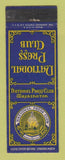 Matchbook Cover - National Press Club Washington DC WEAR