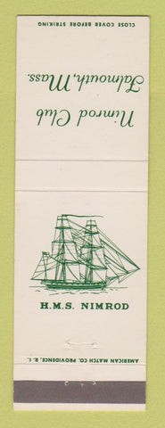 Matchbook Cover - Nimrod Club Falmouth MA