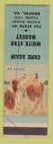 Matchbook Cover - White Star Market Bristol VA SAMPLE WORN WRITING