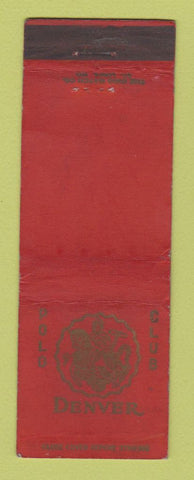 Matchbook Cover - Polo Club Denver Colorado WORN