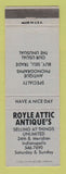 Matchbook Cover - Royale Attic Antiques Indianapolis IN