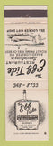 Matchbook Cover - The Ebb Tide Restaurant Beach Club Dennisport MA WEAR
