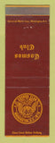 Matchbook Cover - Cosmos Club Washington DC