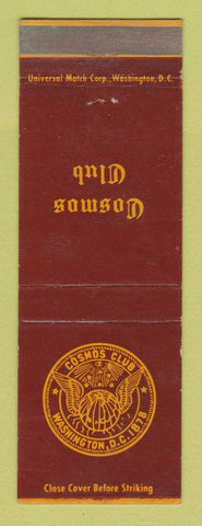 Matchbook Cover - Cosmos Club Washington DC