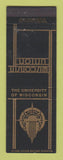 Matchbook Cover - University Wisconsin Union Madison WI 1956 Schedule Basketball