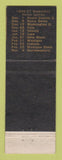Matchbook Cover - University Wisconsin Union Madison WI 1956 Schedule Basketball