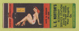 Matchbook Cover - LE Norton's oil gas West Ringgold GA pinup