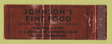 Matchbook Cover - Johnson's Restaurant Ferndale WA WEAR