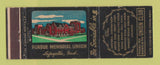 Matchbook Cover - Perdue University Memorial Union