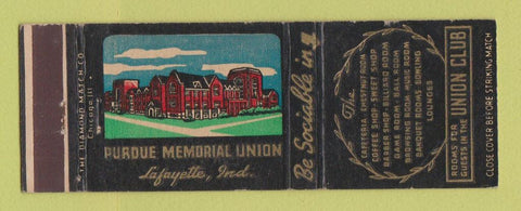 Matchbook Cover - Perdue University Memorial Union