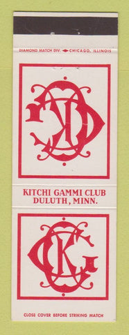 Matchbook Cover - Kitchi Gammi Club Duluth MN