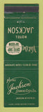 Matchbook Cover - Hotel Jackson Sioux City IA