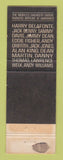 Matchbook Cover - Harrah's Casino Reno Lake Tahoe NV Sammy Davis Jr Jimmy Dean