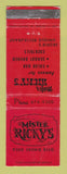 Matchbook Cover - Mister Ricky's Restaurant Skokie IL WORN