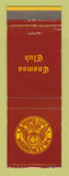 Matchbook Cover - Cosmos Club Washington DC