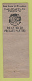 Matchbook Cover - Continental Restaurant Canonsburg PA