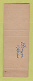 Matchbook Cover - Mobil oil gas Parsons' Bangor ME