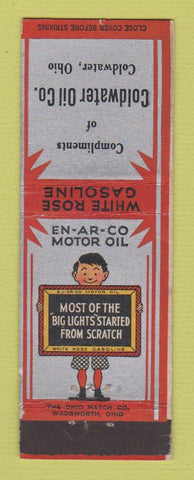 Matchbook Cover - Coldwater Oil gas White Rose Coldwater OH