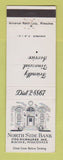 Matchbook Cover - North Side Bank Racine WI