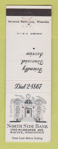 Matchbook Cover - North Side Bank Racine WI