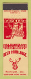 Matchbook Cover - Deer Park Lodge Manitowish WI