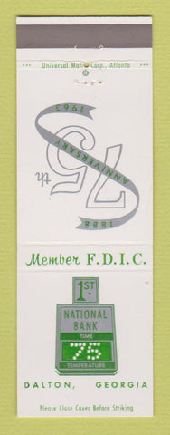 Matchbook Cover - 1st National Bank Dalton GA 1963